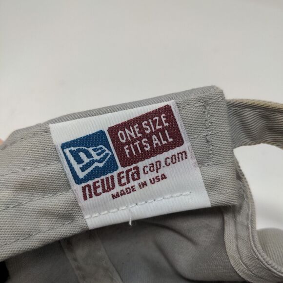 New Era Mens Slideback Hat Gray OSFA Embroidered Rattlesnake Logo Distressed - Picture 11 of 12